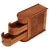MAYEERTY 23.6"L x 23.6"H x 10.8"W Wood End Table, Narrow Side Table Nightstand with 2 Drawers - 4 of 4