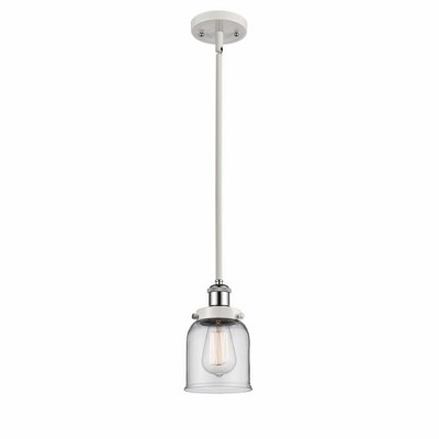 Bell - 1 Light Stem Hung Mini Pendant In Industrial Style-10 Inches Tall and 5 Inches Wide