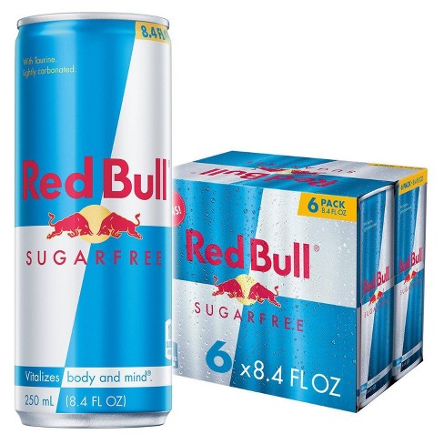 Red Bull Sugar Free Energy Drink 6pk 8 4 Fl Oz Cans Target