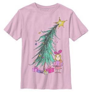 Girls Dr. Seuss Cindy Lou Who Big Christmas Tree T Shirt - 1 of 4