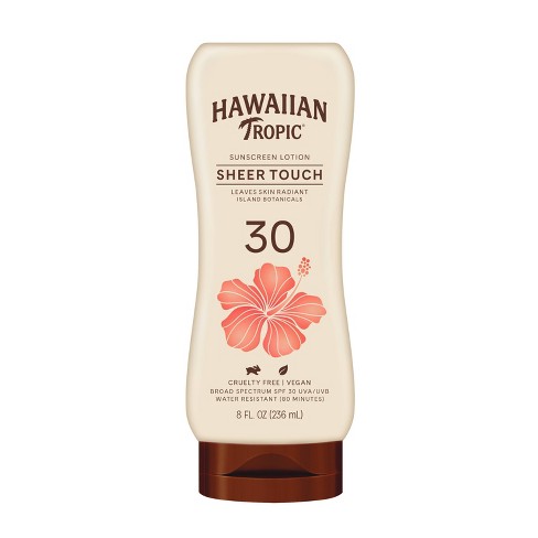 Hawaiian Sheer Touch Ultra Radiance Lotion Sunscreen - Spf 30 8oz : Target