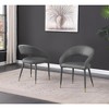 Best Master Furniture,Jacques Faux Leather Dining Chairs (Set of 2) - 3 of 3