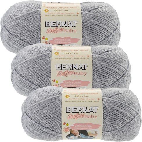 Bernat Softee Baby Yarn - 6 Pack with Patterns (White)