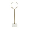 Decorative Agate Accent on Metal and Marble Stand (Each One Will Vary) - 4 of 4