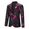 Cloudstyle Mens Embroidery Tux Dress Suit Jacket Formal Print Prom Dinner Blazer - 2 of 4