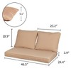 Aoodor Deep Seating Bench Loveseat Cushions Set - Set Of 3 - 2 of 4