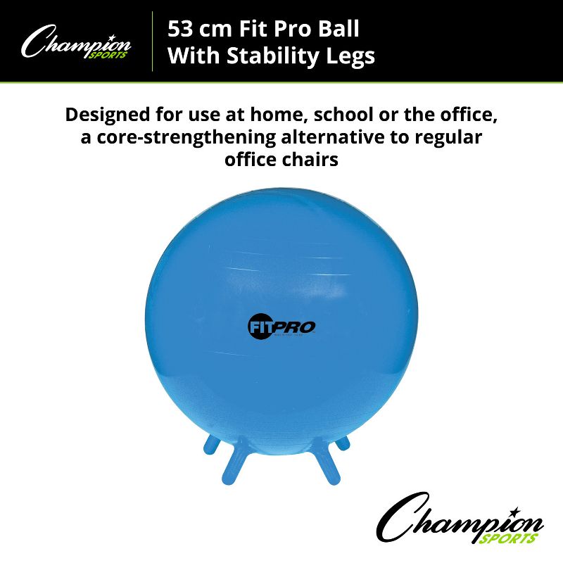 Champion Sports FitPro Ball with Stability Legs, 2 of 6