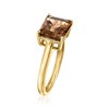 Ross-Simons 2.70 Carat Smoky Quartz East-West Ring in 18kt Gold Over Sterling - 3 of 4