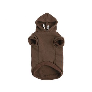 Unique Bargains Winter Spring Fall Dog Hooded Sweatshirt - 1 of 4