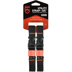 Gear Aid 3/4" Wide Gear Organizing Utility Strap 2-Pack - Black - 1 of 2