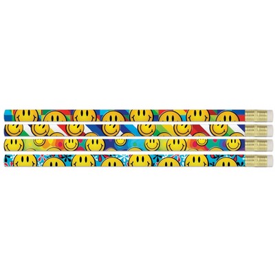Musgrave Pencil Company Smiley Sensations Pencils, 12 Per Pack, 12 Packs