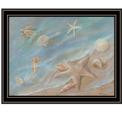 HomeRoots Seashore Star Black Framed Print Wall Art