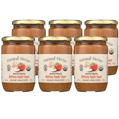 Natural Nectar Whole Fruits Brittany Applesauce - Case of 6/22 oz
