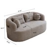 GDFStudio Ipomoea 67" Modern Chenille Loveseat Sofa with Deep Cloud Seat - 3 of 4