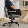 Kumasinova Adjustable Cross-Legged Office Chair,Comfy Swivel Chair with Flip-up Armrests & Wide Seat,Ergonomic Desk Chair for Home Office,Vanity - 4 of 4