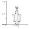 Black Bow Jewelry 10k White Gold Indiana Hoosiers NCAA Small Pendant - 2 of 3