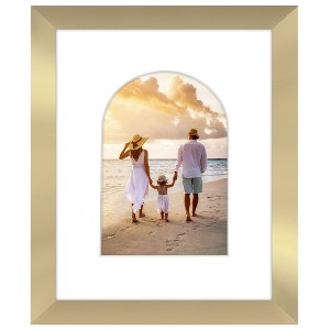 Americanflat Picture Frame with Oval Mat Insert and Shatter-Resistant Glass - Signature Collection - Photo Frame for Wall Display - 1 of 4