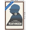 Trends International Alfred Hitchcock - Rear Window (1954) Silhouette Framed Wall Poster Prints - 3 of 4