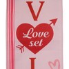 Northlight Set of 2 Pink "Welcome" and "Happy Valentine's Day" Outdoor Door Banners 71" - 4 of 4