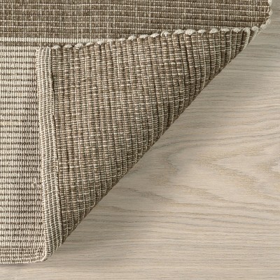 Sand and Beige Tufted Handmade Cotton Rectangular Rug