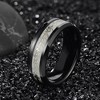 Glow in Dark Black Wedding Band One Ring of Power Stainless Women Men Ginger Lyne - 4 of 4