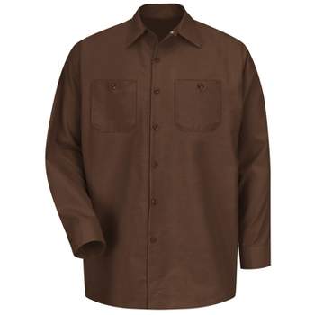 Red Kap Men's Long Sleeve Industrial Work Shirt