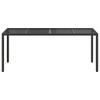Garden Dining Table Black 74.8" x 35.4" x 29.5" Poly rattan - 3 of 4