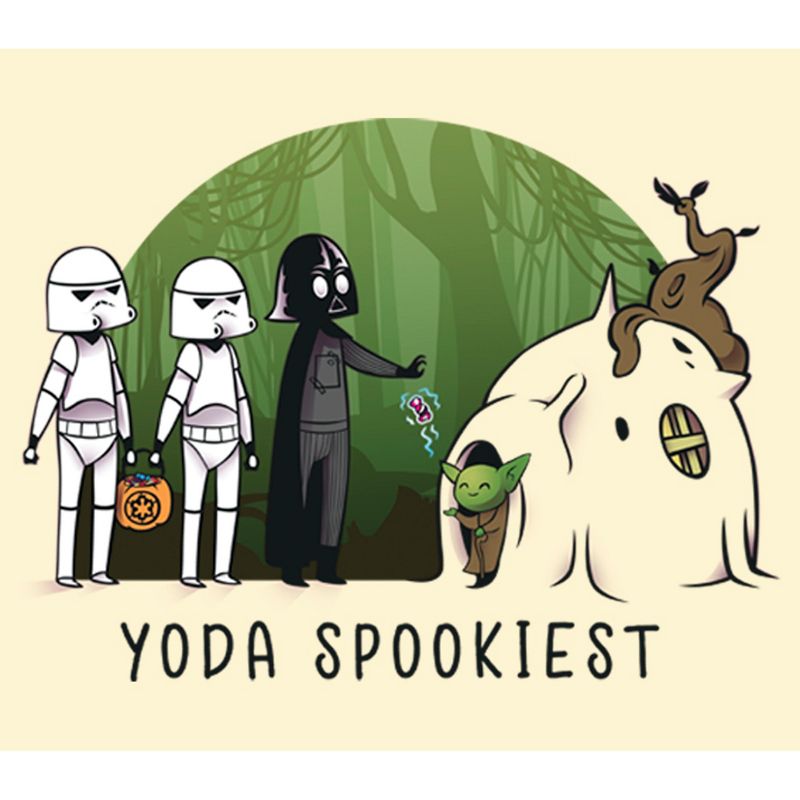 Men's Star Wars Halloween Yoda Spookiest T-Shirt, 2 of 5