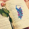 6pcs 5D Peacock Diamond Art Bookmarks Acrylic Peacock Diamond Art Bookmarks Pendant Diamond Art Bookmark Kits for Adults Kids - 4 of 4