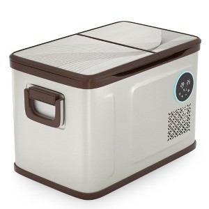 Simzlife 12 Volt Refrigerator, Dual Zone Electric Cooler for Car, RV, Home Refrigerator - 1 of 4