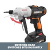 Worx WX176L.6 20V PowerShare Switchdriver 2-in-1 Cordless Drill & Driver with 67pc Kit - 3 of 4