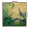 Amanti Art Summer Heron by Floy Zittin Framed Canvas Wall Art - 4 of 4