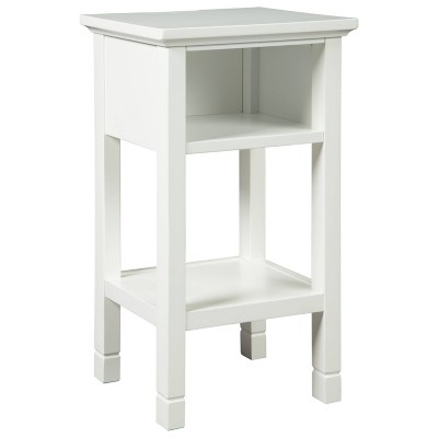 target white accent table