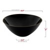 Smarty Had A Party 32 oz. Black w/ Gold Rim Organic Round Plastic Bowls - 60 pcs - 4 of 4