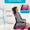 FDW Drafting Chair Tall Office Chair with Adjustable Height Breathable Mesh Back - 3 of 4