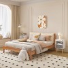 Nightstand Set of 2 with Shelf and Fabric Drawer,Storage Table for Bedroom, Living Room, Entryway-The Pop Home - 3 of 4