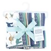Hudson Baby Boys Cotton Flannel Burp Cloths 10-Pack, Dino Friends, One Size - 2 of 4