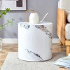 Vynxaria Patterned Cylindrical Coffee Table for Elegant and Versatile Spaces - 2 of 4