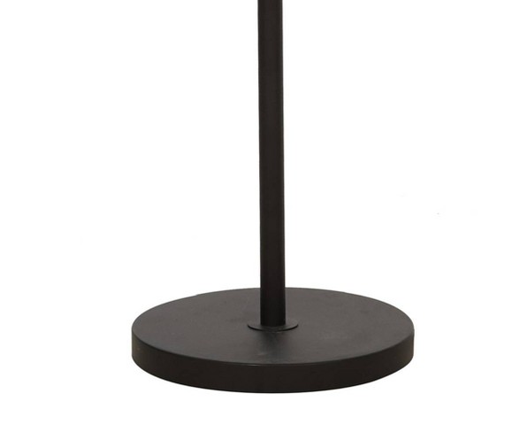 Orb Floor Lamp with Clear Glass Beads Black (Lamp Only) - Cresswell Lighting