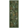 Washable Floral Animal Jungle Rug Non Slip Low Pile Rug Soft Throw Floor Cover Foldable Indoor Carpet for Living Room Bedroom Playroom Nursery - 4 of 4