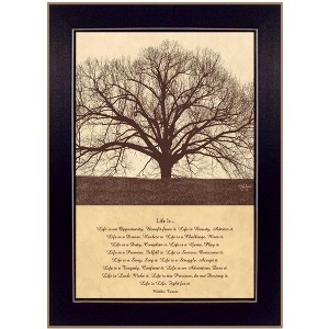 Life Is Framed Wall Art, Modern Home Decor Framed Print for Living Room, Bedroom & Farmhouse Wall Decoration by John Jones - 1 of 4