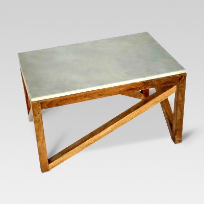 Wood And Marble Coffee Table Threshold Target Inventory Checker Brickseek