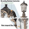 Claxy Farmhouse Outdoor Post Light Fixture Pole Lantern Antique Brass - 4 of 4