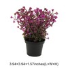 Unique Bargains Artificial Plants Bellflower Decorative Pot Plastic 2.76"x2.76"x6.69" 1 Pc - 3 of 4