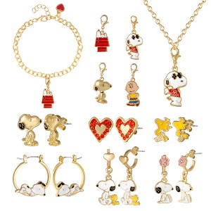 Peanuts Holiday Charm Advent Jewelry Gift Set with Snoopy and Friends - 1 of 4