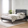 Christopher Knight Home Queen Bed Acacia Wood and Rattan Dark Gray - 2 of 4