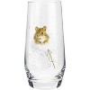Royal Worcester Wrendale Designs Highball Glass, Set of 4 - 19 oz Tall Drinking Glasses with Duck, Fox, Hamster, Hare Illustrations - 2 of 4