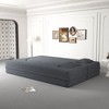 NicBex Modern Floor Sofa Bed with 2 Pillows, Foldable Sleeper Sofa, Teddy Fabric Convertible Sofa, Space-Saving Couch for Living Room, Loveseat Sofa - 4 of 4