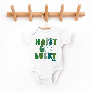 The Juniper Shop Happy Go Lucky Smiley Face Baby Bodysuit - 1 of 2