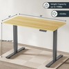 NicBex 47.24 Inch Electric Standing Desk,Home Office Desk with Whole Piece Adjustable Height and Gray Frame for Bedroom,Living Study Room - 3 of 4
